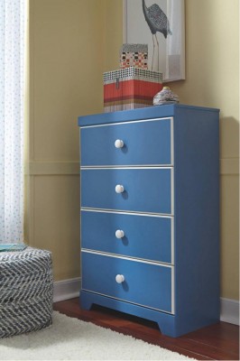 Four Drawer Chest Bronilly - Blue Collection